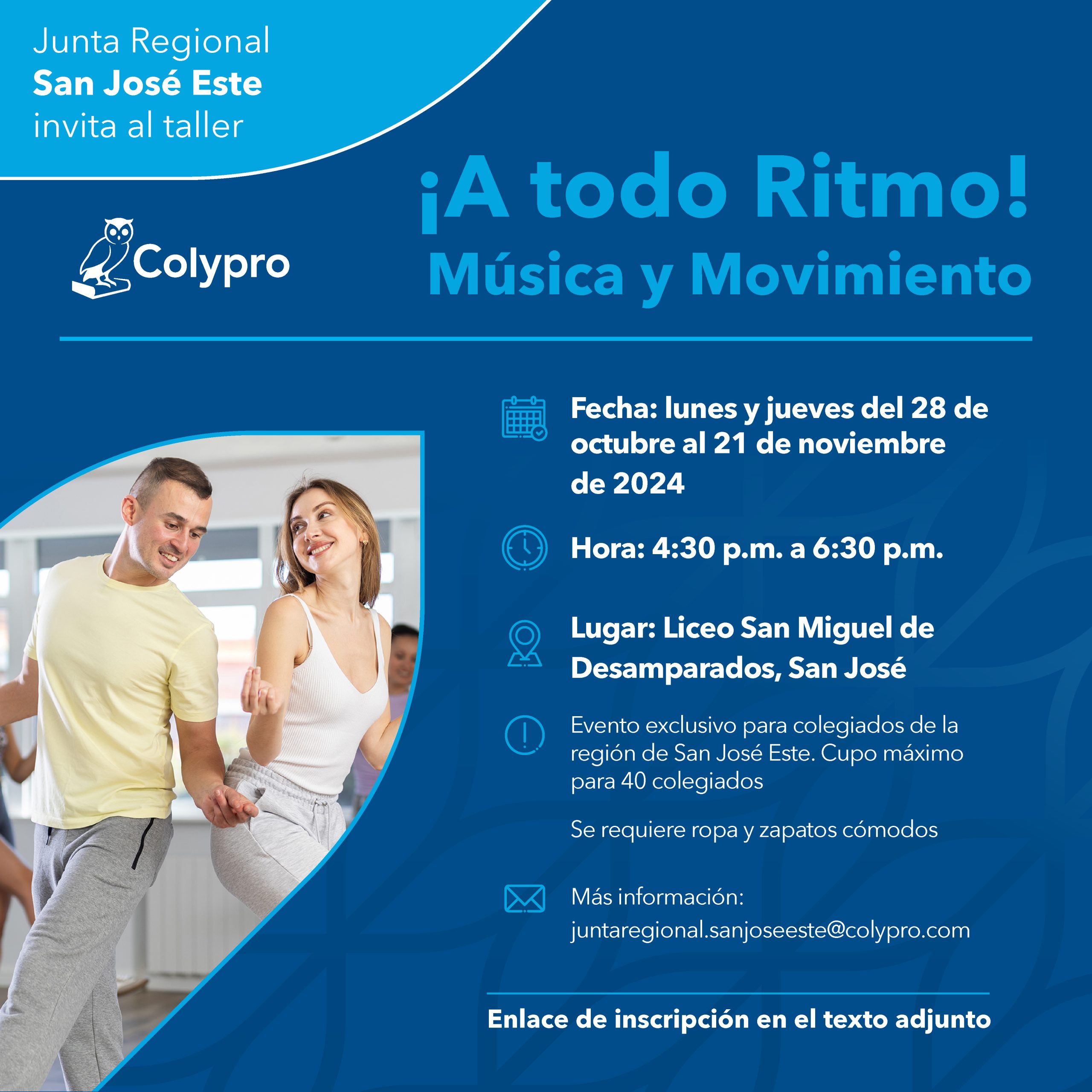 Taller "¡A todo Ritmo! Música y Movimiento" Junta Regional San José Este